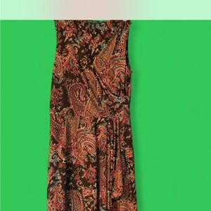Ralph Lauren Multicolor Paisley Midi Dress